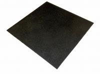 Резиновая плитка - напольное покрытие Standart 1000x1000x20 мм чёрная